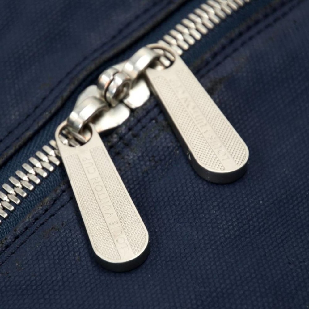 Louis Vuitton Blue and White Travel Bag - Picture 10 of 12